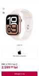 APPLE Watch 10, GPS + Cellular, 42mm, Rose Gold Aluminium Case, Light