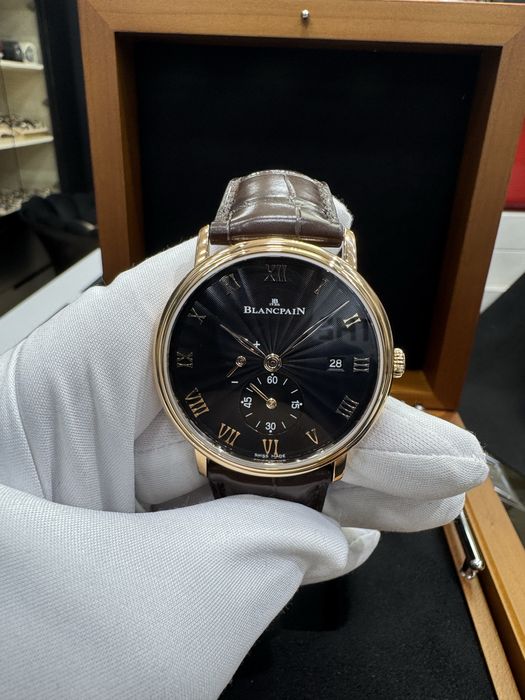 Золотые Часы Blancpain Villeret power reserve