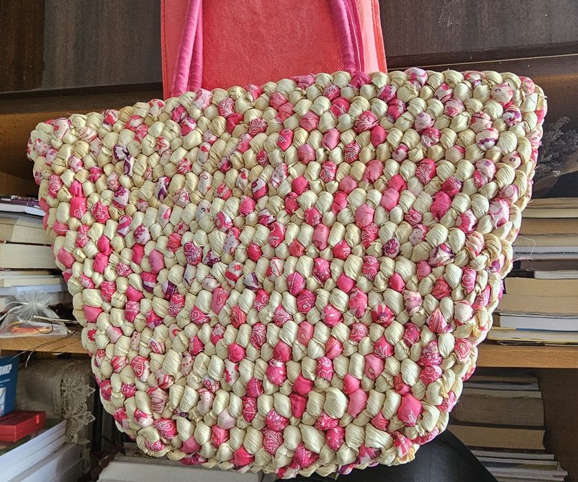 Дамска плетена чанта