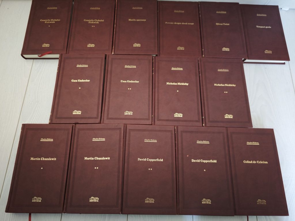 Set Charles Dickens, Opere, Adevărul Lux,Complet,15 vol,Stare Perfecta