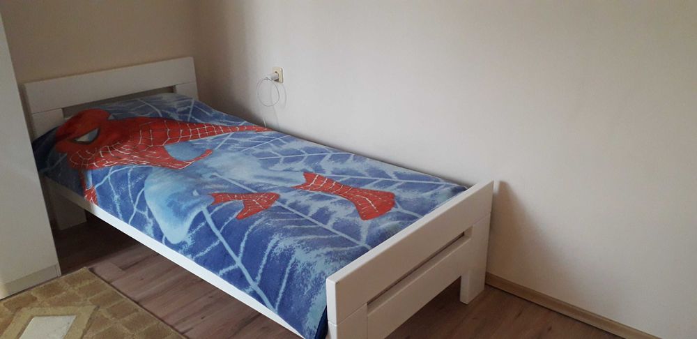 Легло масив бяло  90/200