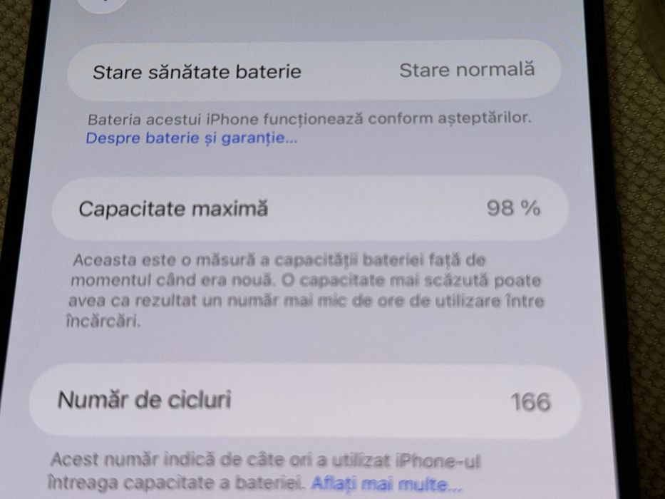 Iphone 15 pro max  256 gb baterie 98
