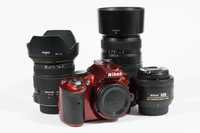 Nikon d3200 + Nikkor 35 f1.8 + Tamron 70-300 f4-5.6
