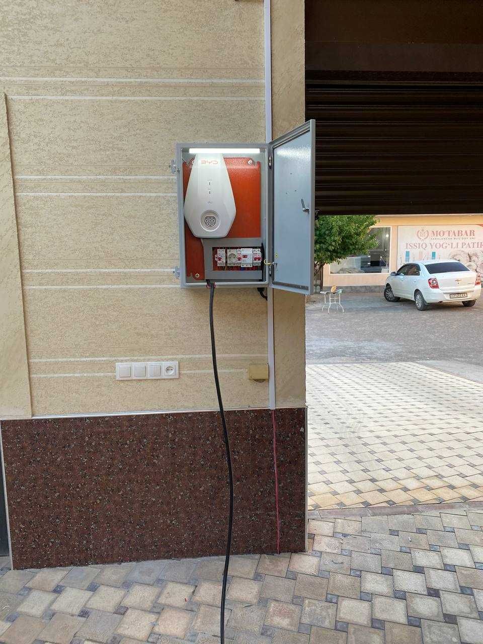 Elektromobil uchun zaryadka ustanovka | установка зарядка