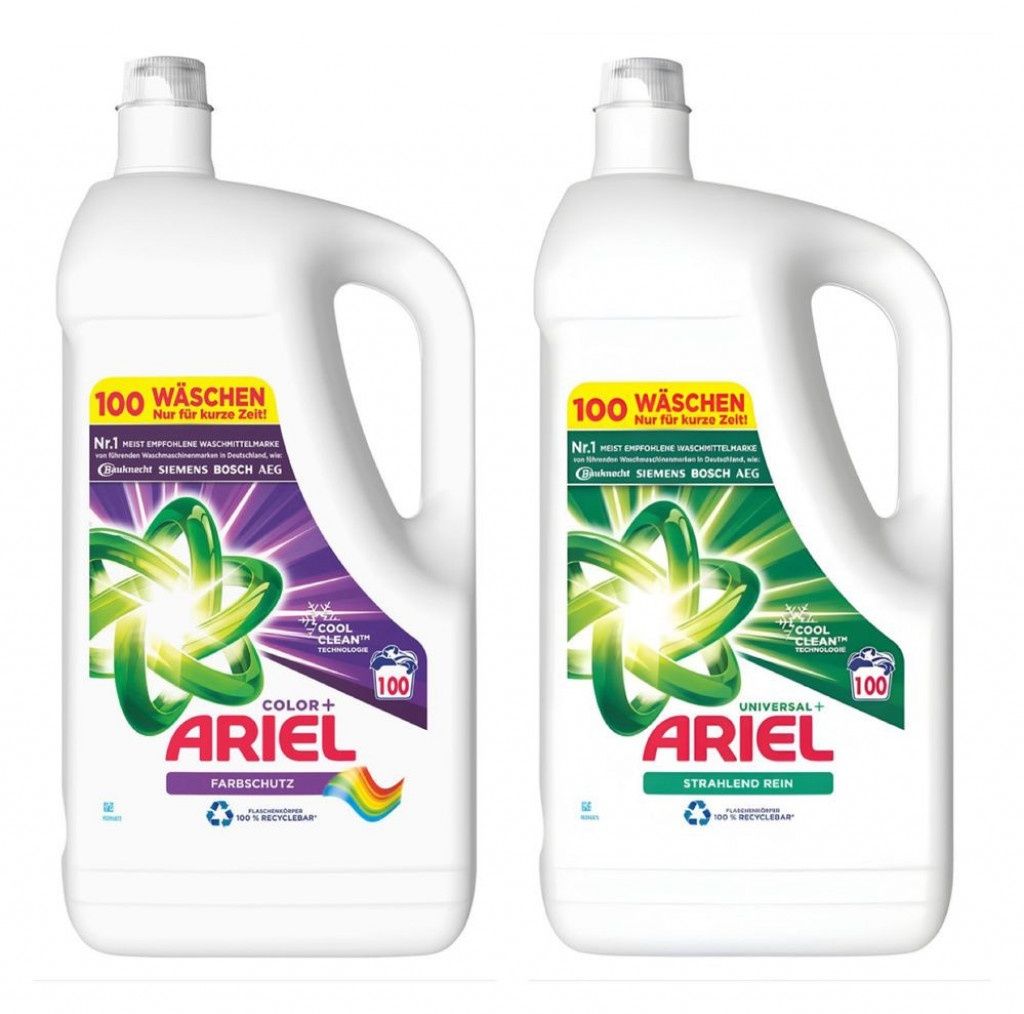 Перилен препарат гел Ariel Universal+ / Color+ – 5 литра, 100 пранета