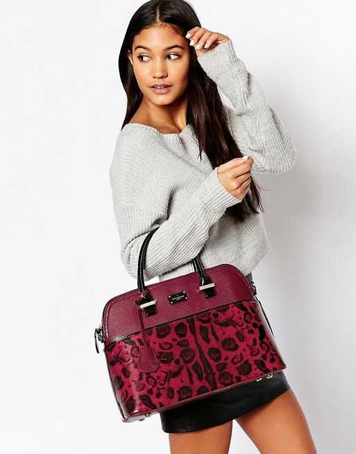 Geanta Paul`s Boutique model deosebit  Patent Leopard Print