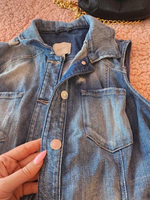 Дамско дънково елече GUESS