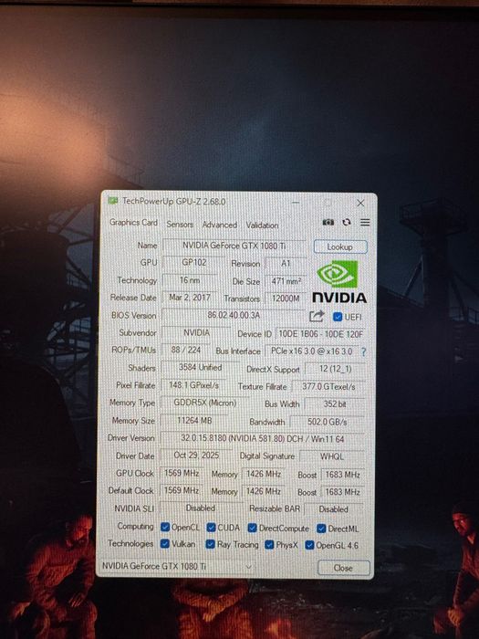 Nvidia GTX 1080ti