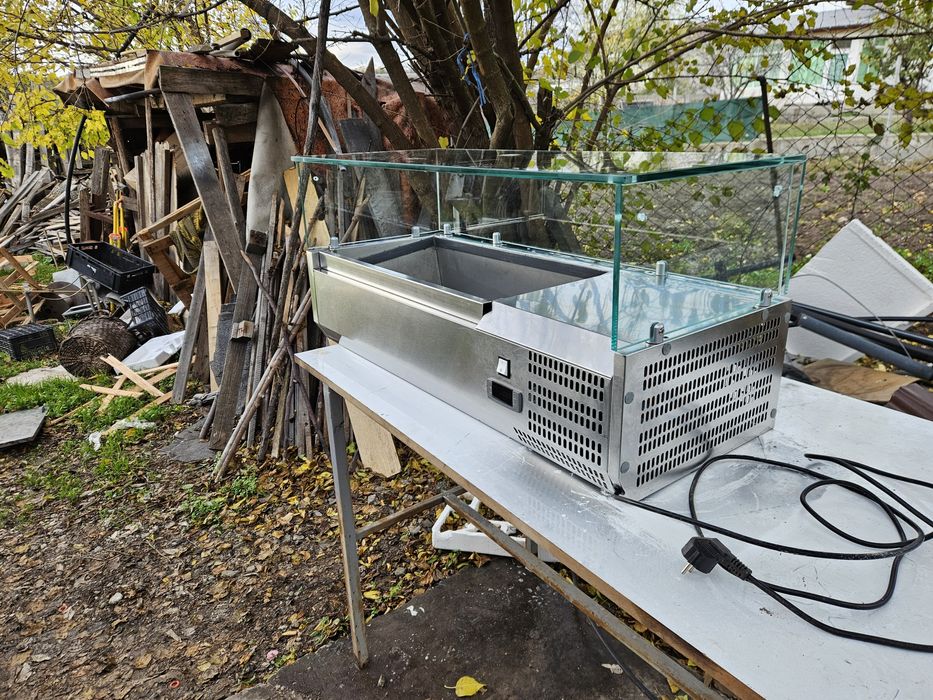 Хладилна Витрина 3бр. Гастронорми 1/3 за Дюнер  Пицария за зеленчуци