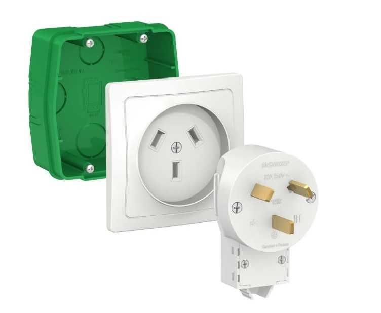 Розетка для электроплиты 32А