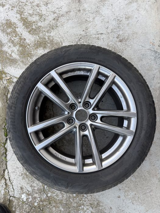 Jante originale BMW 5x130 G30 F30 anvelope Bridgeston 225/55/R17 iarna
