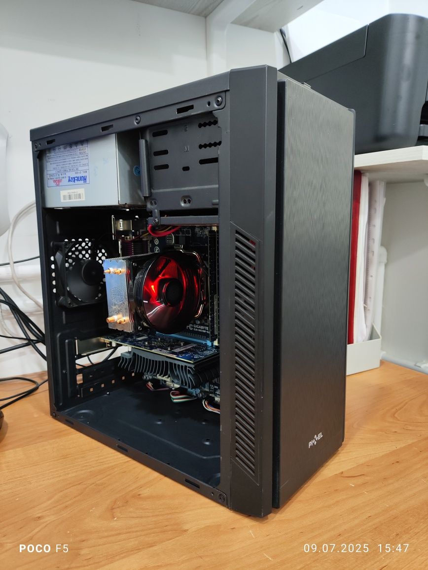 Шустрый игровой компьютер (кейс) Core i5, 8Gb,SSD,HDD,Video 2gb DDR5