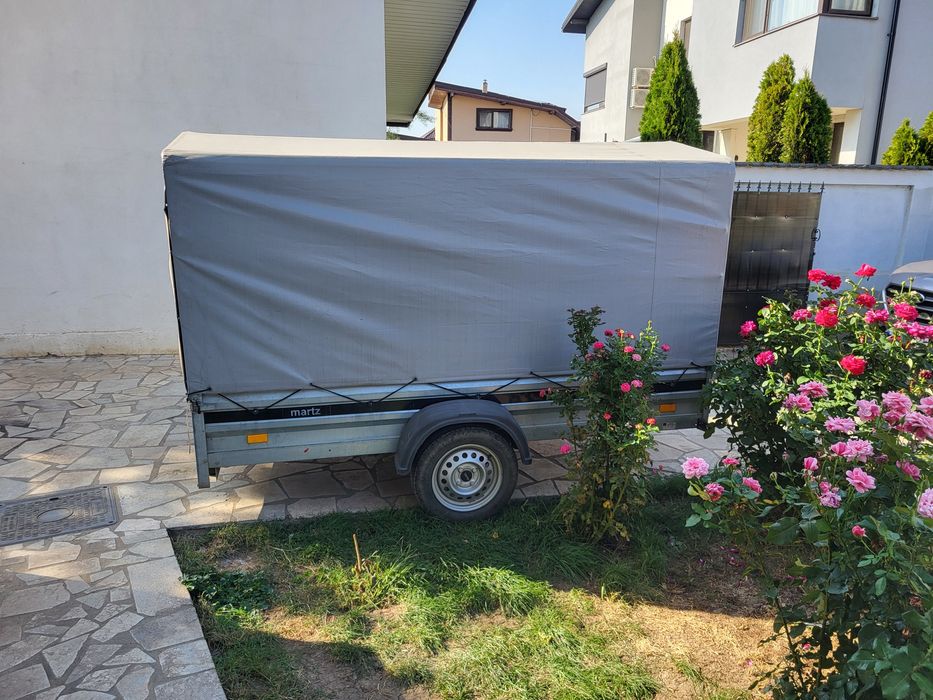 Remorca 750 kg MARTZ Polonia 260x135x150 volum cu prelata inmatriculat