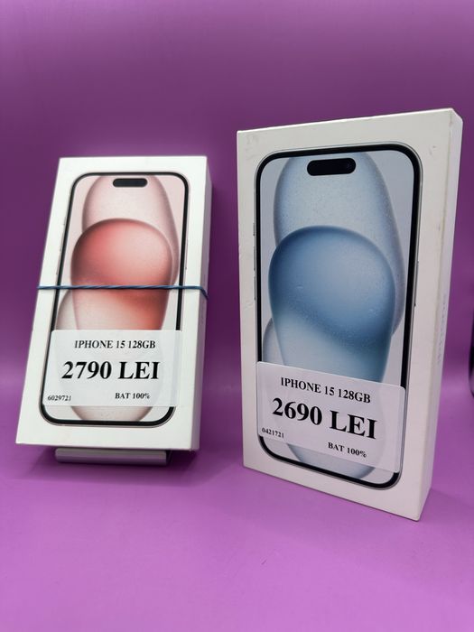 Iphone 15 128gb baterie 100 •Matei Amanet Crangasi•