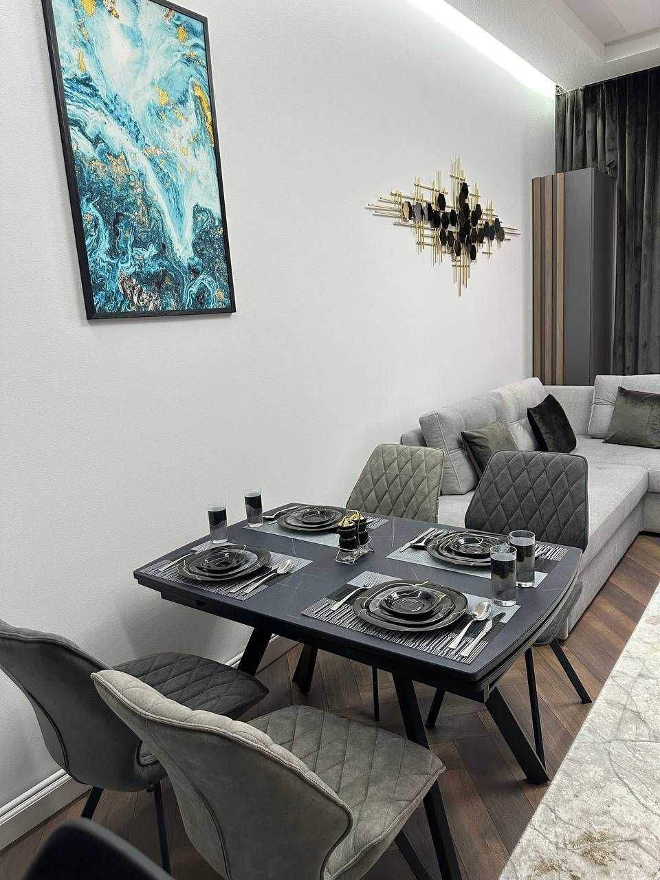 Ж/К Казахстан 2 ком 75м2 C hi Tech ремотом Центре 1200уе