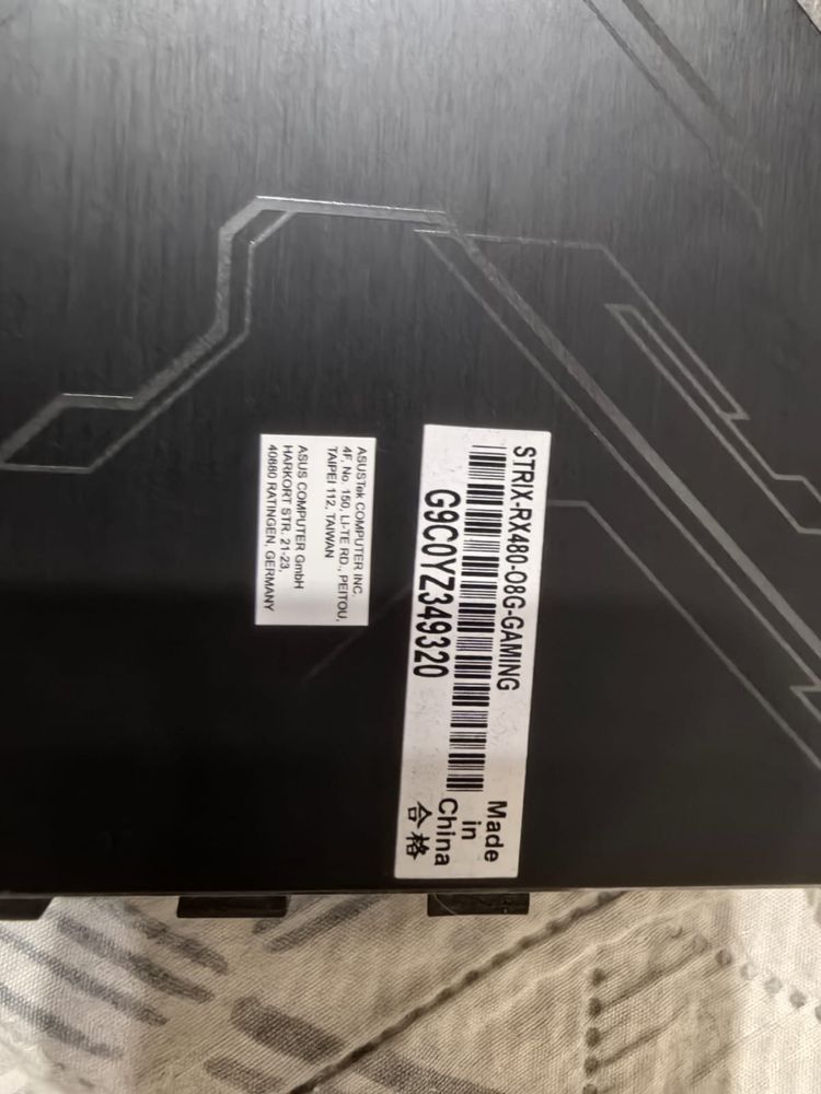 Видеокарта PCI E ASUS AMD RADEON RX 480 STRIX OC 8192mb 256 bit GDDR5