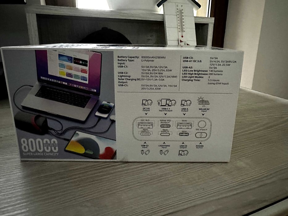 Baterie Externa 80000mAH