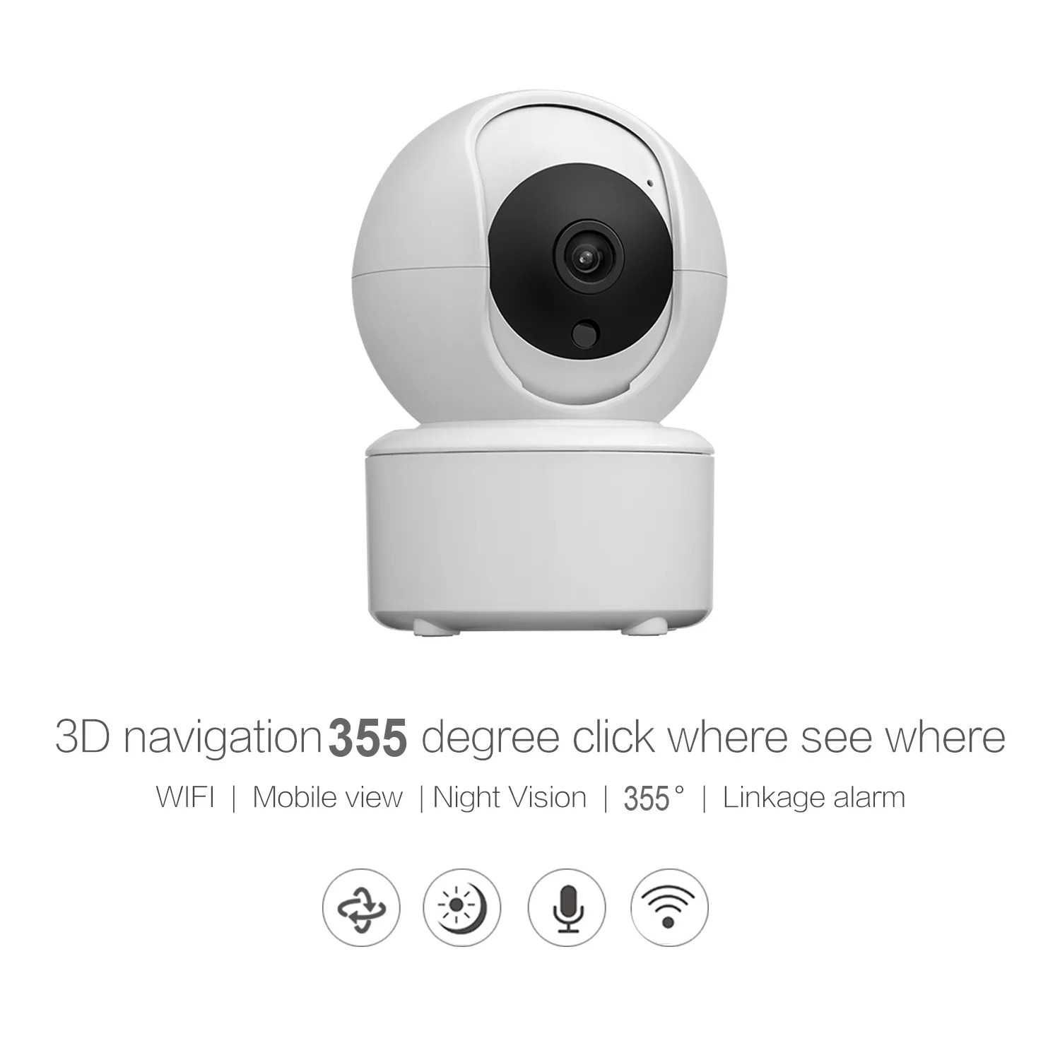 Камера за наблюдение STELS SL10, PTZ, Wi-Fi, 355°, датчик за движение
