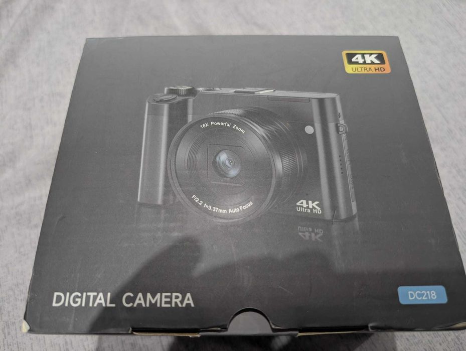 Cameră digitală 4K, cameră spate și frontală de 64MP pentru fotografie