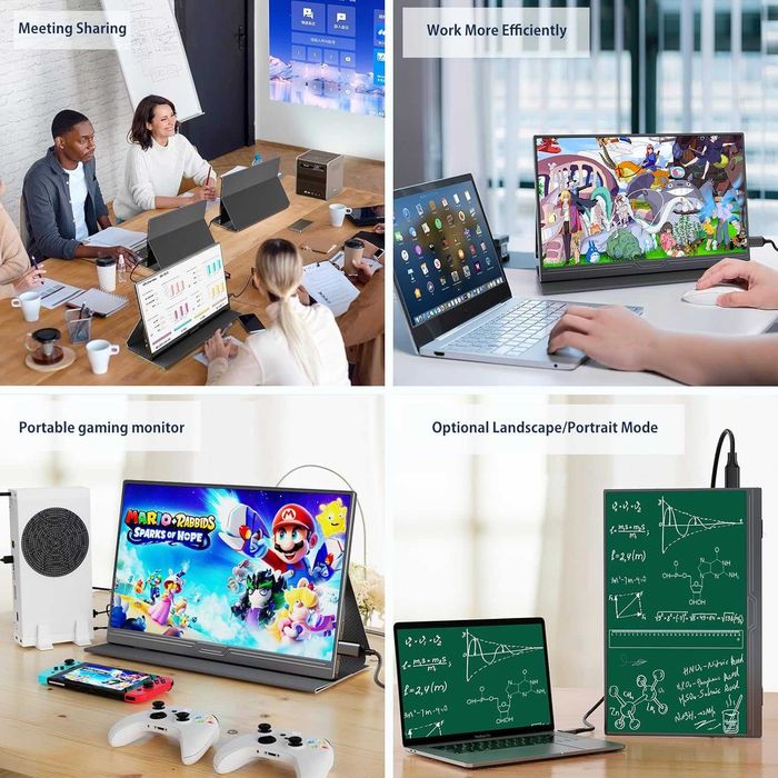 External Portable monitor pentru Laptop PC Phone Mac Xbox PS4/5