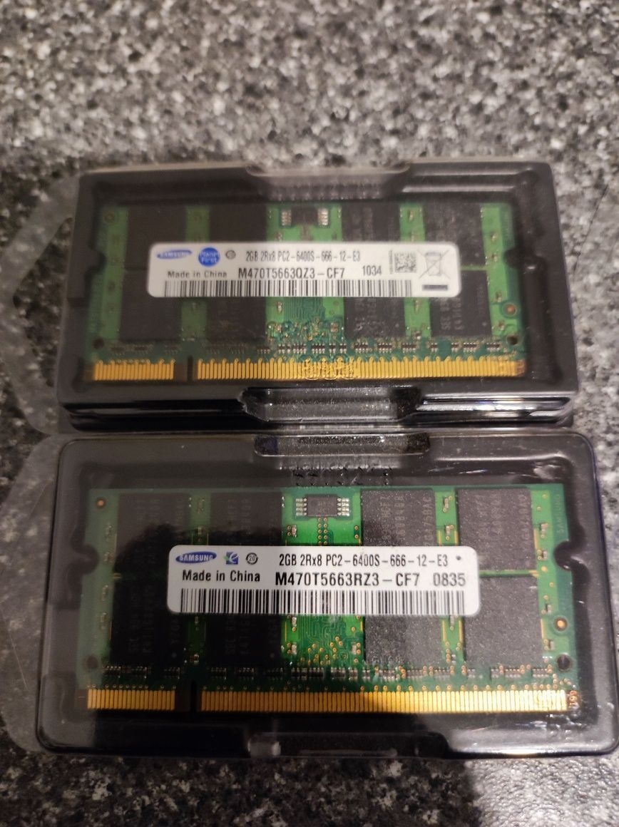 ОЗУ sodimm ddr2-6400-2Гб, ddr3(10600,12800)-4Гб, HDD-160