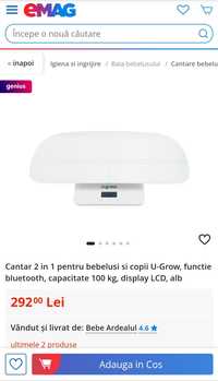 Cantar 2 in 1 bebeluși si copii U-Grow