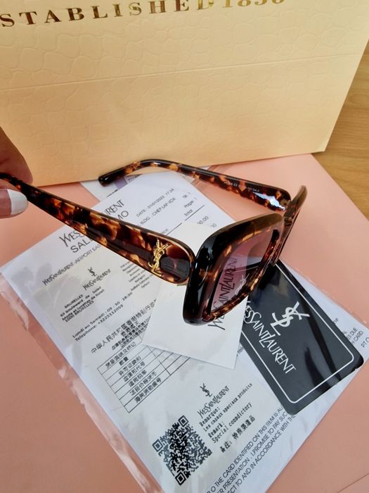 Ochelari de soare dama, model animal print, logo metalic auriu