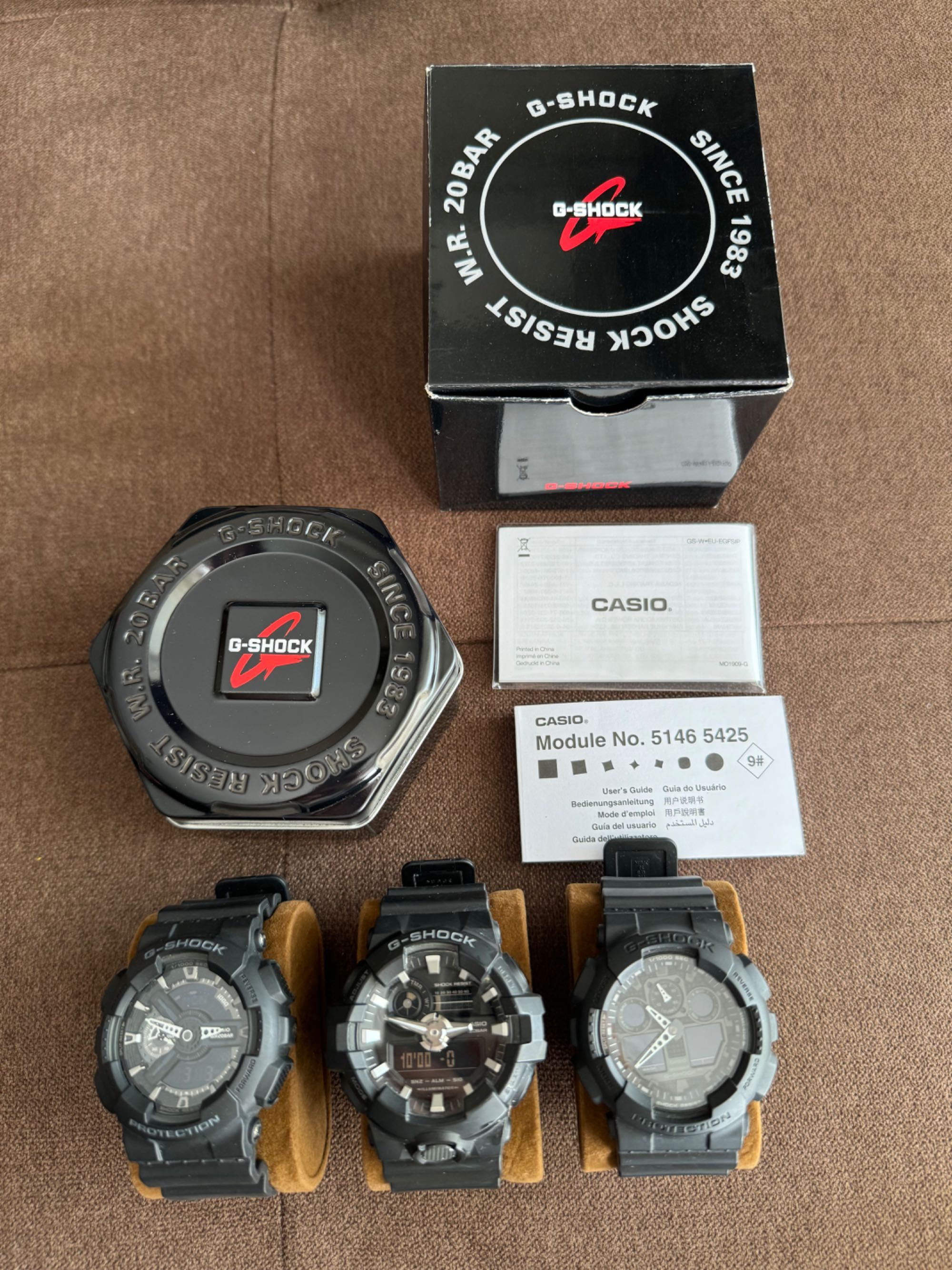Мъжки черен часовник Casio G-shock