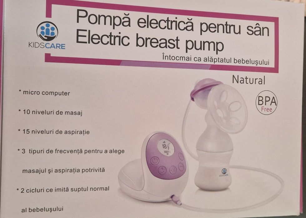 Pompă electrică pentru sân