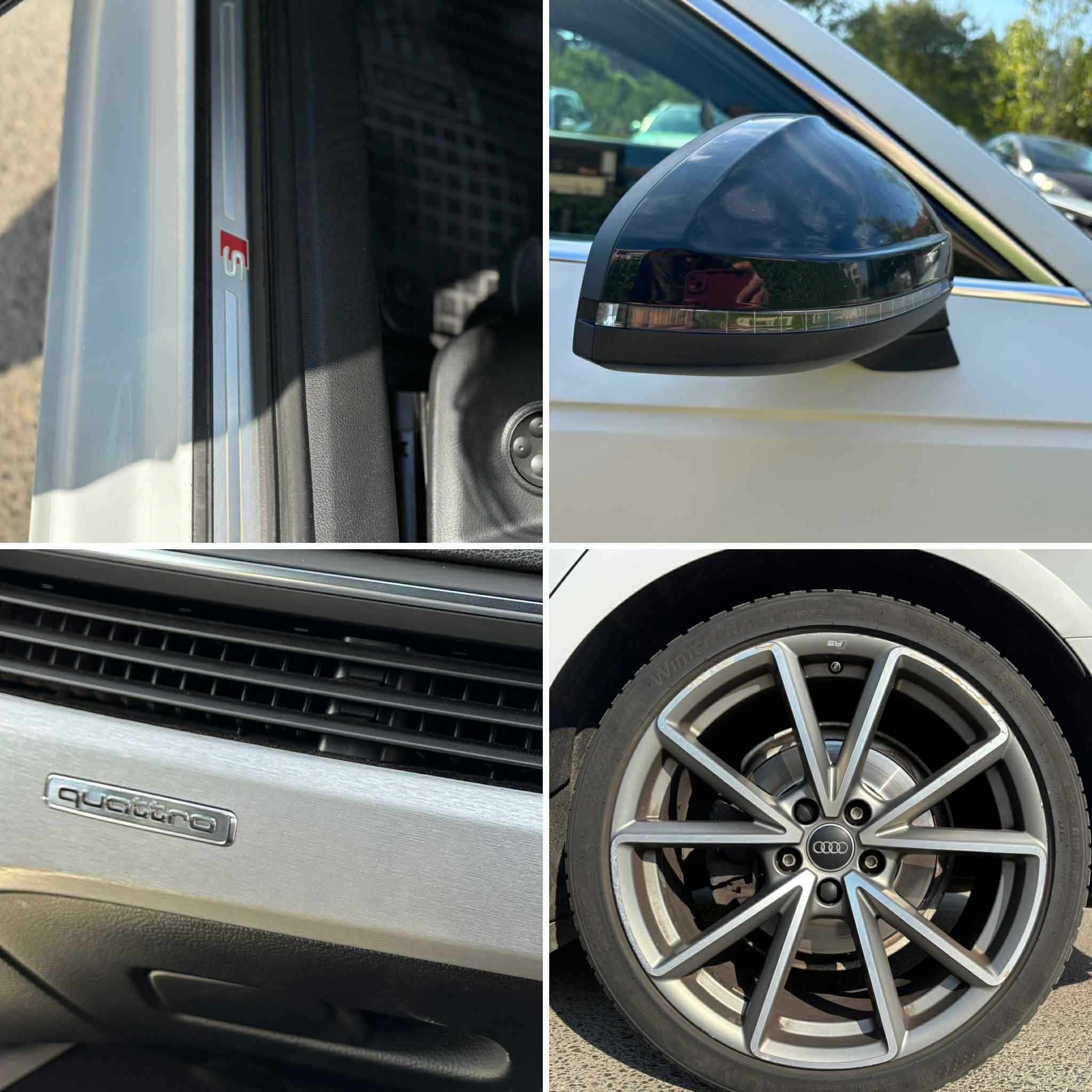 Audi A4 Avant Quattro 190 к.с 2.0 TDI S-LINE 3+ БЯЛ МАТ 2017г