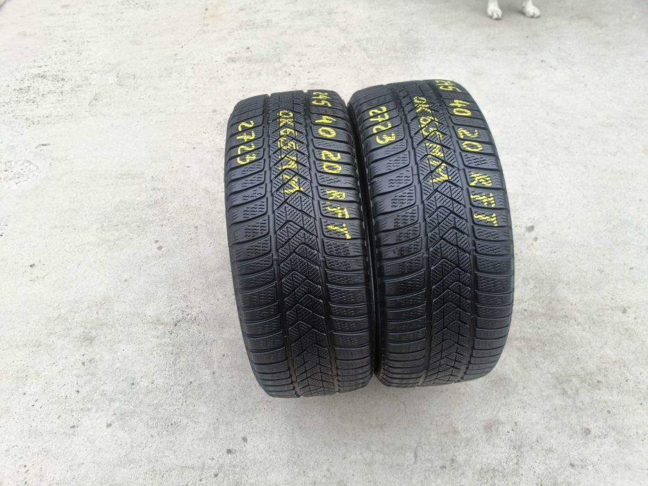 Doua anvelope iarna 245 40 20 pirelli sottozero 3 run flat 6,5 mm 2723