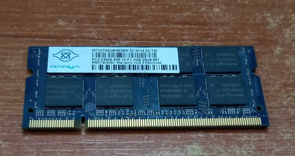 Vand Memorie RAM Laptop,Nanya 1 GB DDR2 Dual channel