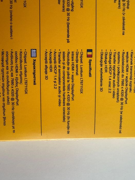 Adaptor HDMI la DisplayPort 1.4