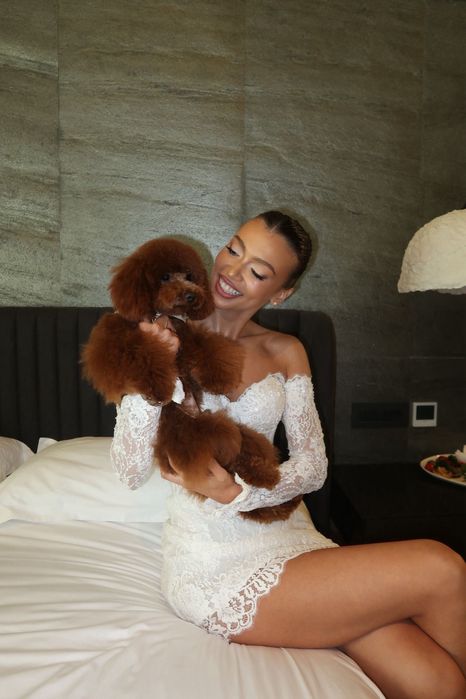 Rochie scurta de mireasa Royals