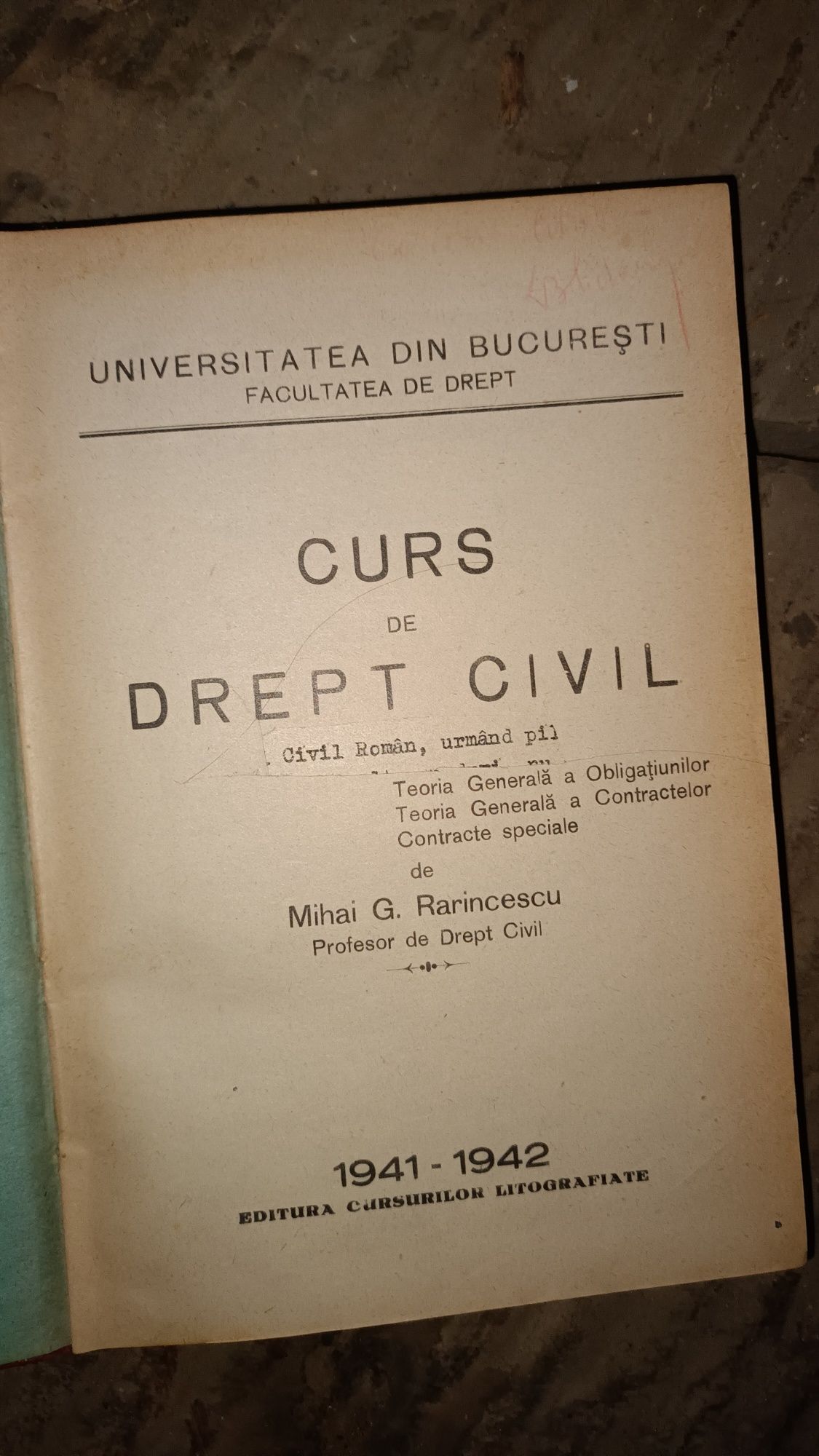 Carti vechi de drept civil si penal perioada 1930-1946