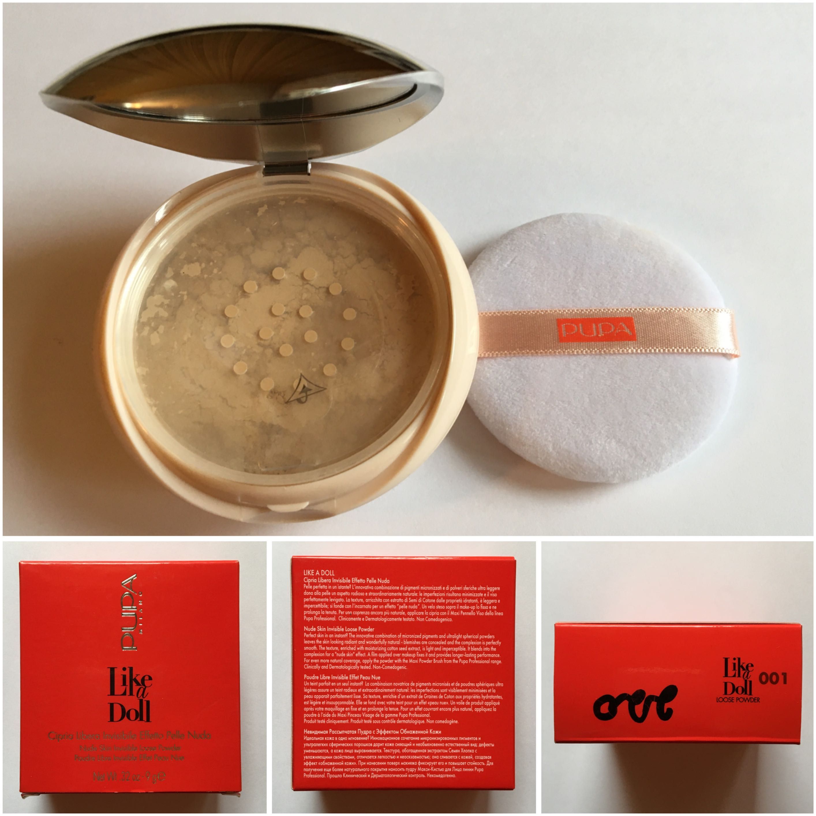 Рассыпчатая пудра Pupa Like a Doll Loose Powder, 001–Light Beige