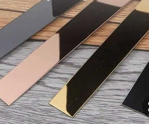 Nerjaveyka Tilla Alyumin profil latun molding, akril tilla samokleyka