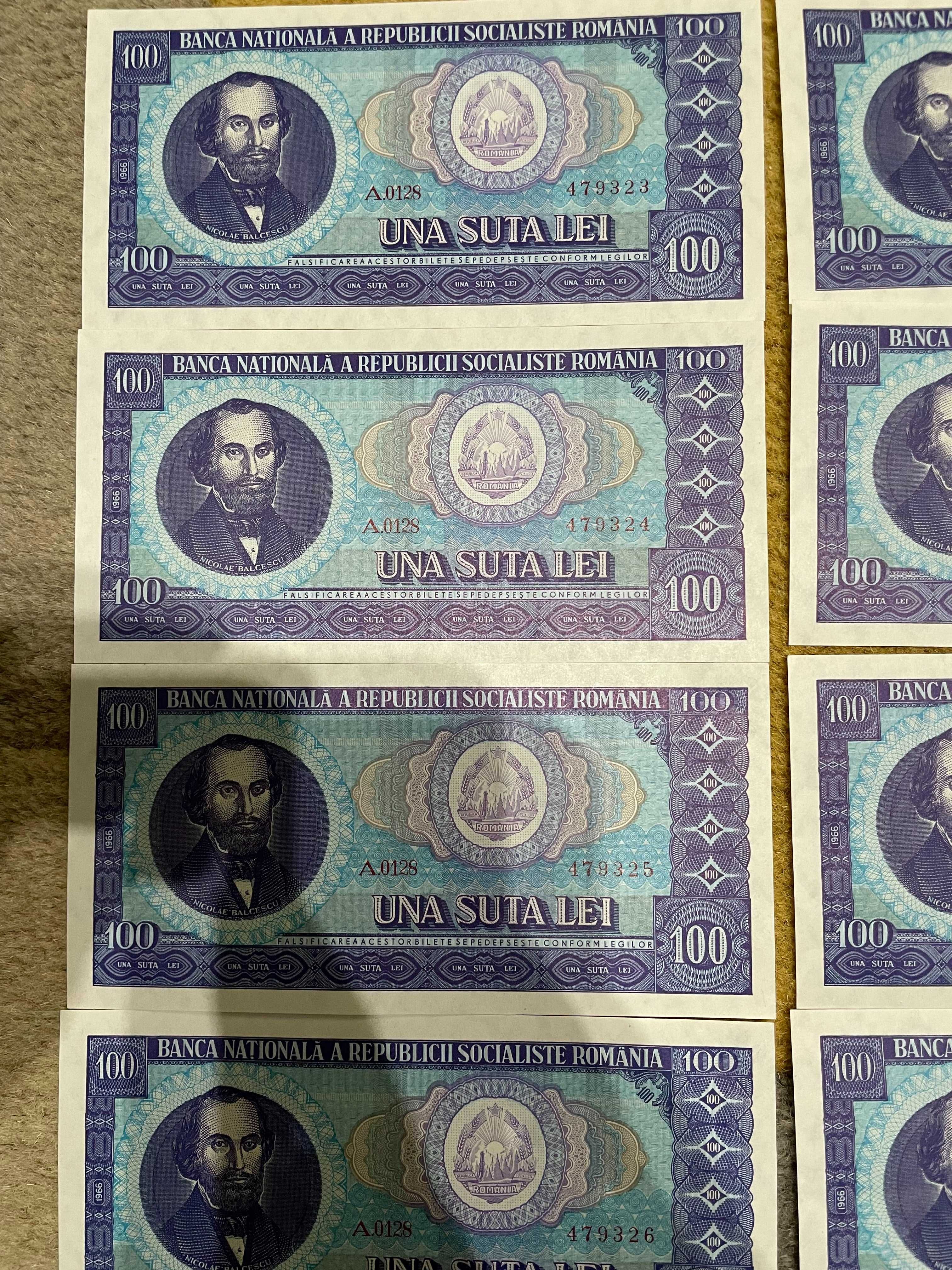 25 Bancnote - 100 Lei Nicolae Bălcescu 1966