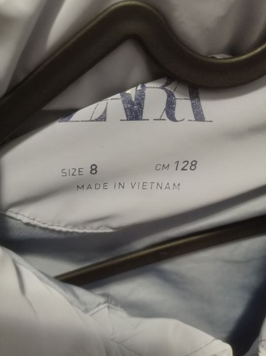 Детско зимно яке Zara капитонирано късо размер 128