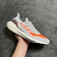 Adidas Ultraboost 21 Grey Screaming Orange