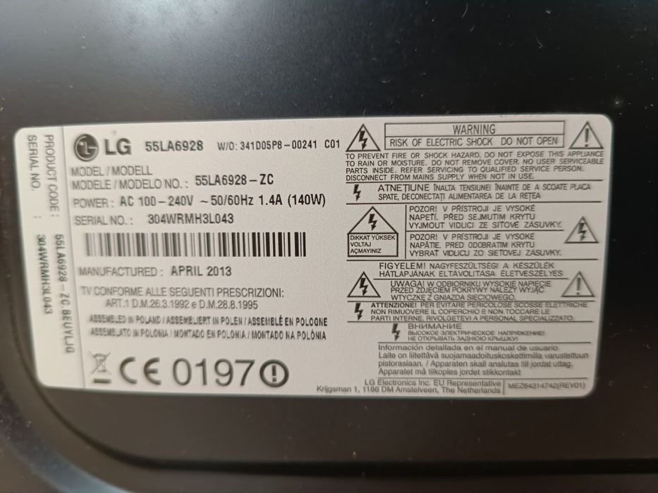 Телевизори LG 55LA6928