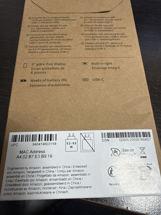 Amazon kindle gen 11 6” 2024 nou matcha verde