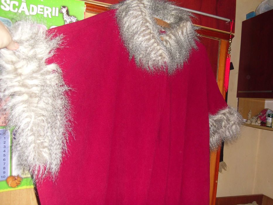 pelerina stofa cu blanita eco