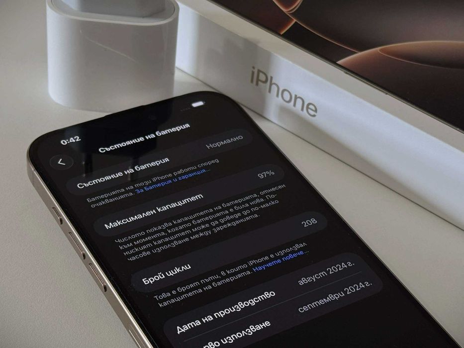 Бартер!Гаранция! iPhone 16 Pro Max Desert Titanium + Адаптер!