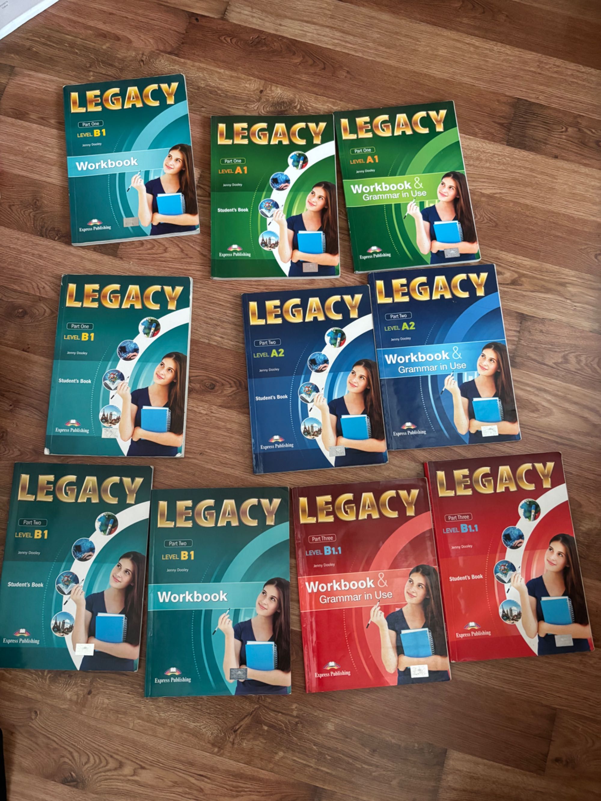 Учебници и учебни тетрадки на Lagacy ниво A1, A2, B1, B1.1