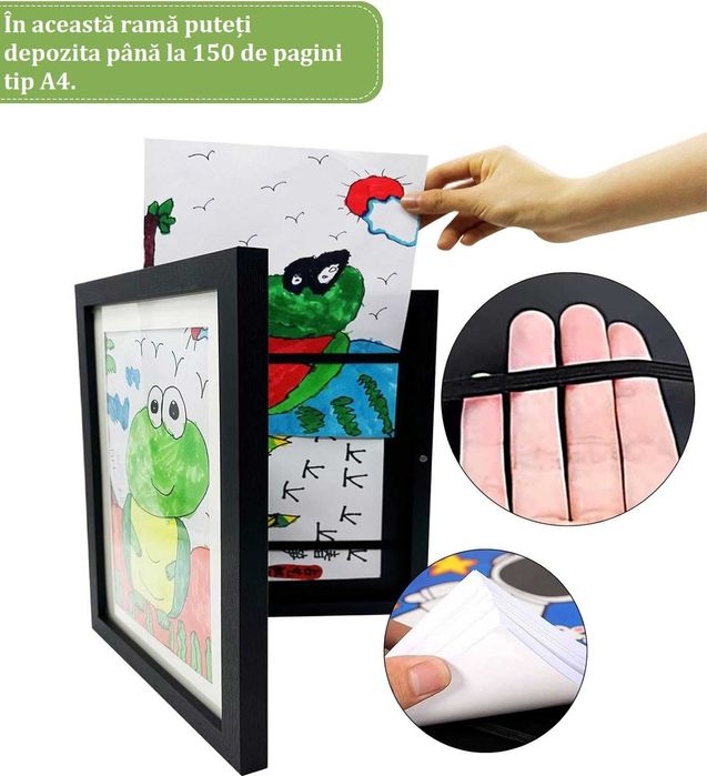 Rama Kids Art, lemn, pt depo desenele copiilor