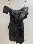 Официална, бална, черна рокля с корсет, пайети  - Vivienne Westwood