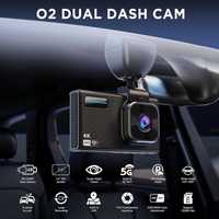 ONDASHCAM Dash Cam, 4K Dash Cam отпред и отзад, 5G WiFi, 3,5" екран