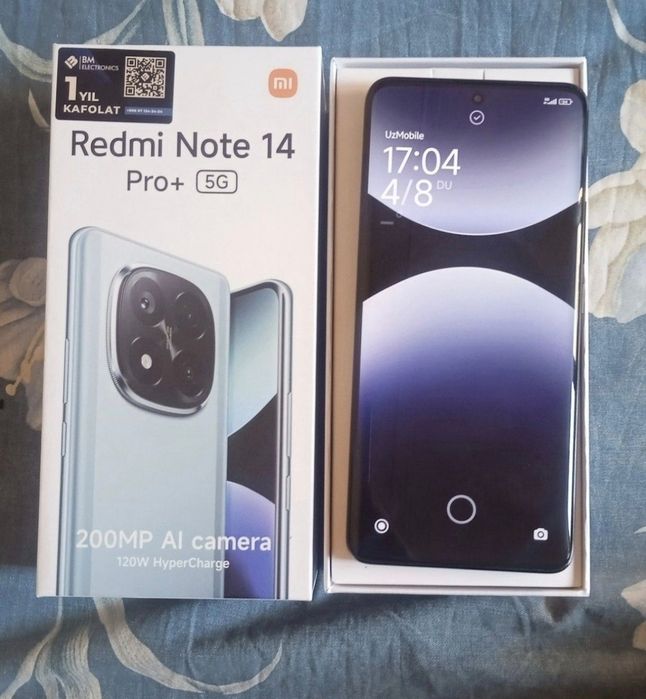Radmi Note 14 pro plus 8/256 gn qora
