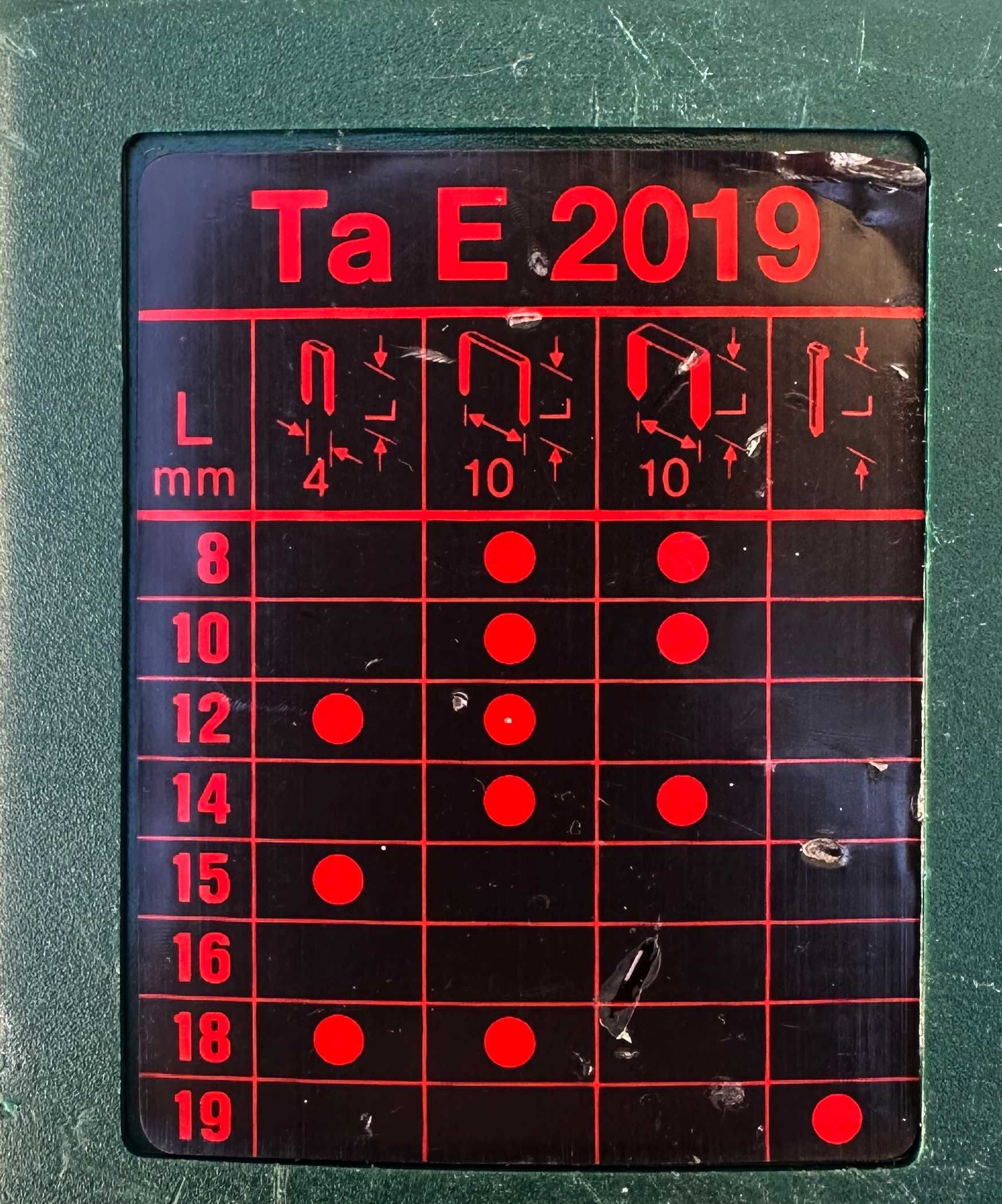 Metabo TA E 2019 - Комбиниран такер 18/19 мм